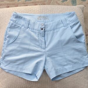 Nike Women's Light Blue Golf/ Casual Shorts. NIKEGOLF Tour Performance DRI-FIT
